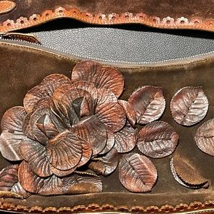 Valentino leather and suede handbag RARE